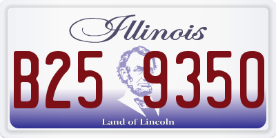 IL license plate B259350