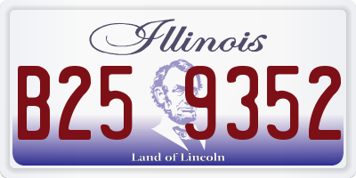 IL license plate B259352