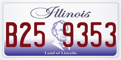 IL license plate B259353