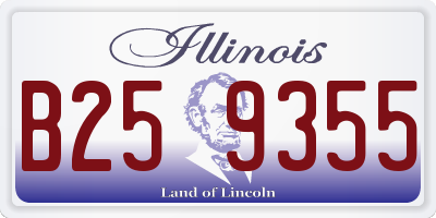 IL license plate B259355