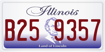 IL license plate B259357