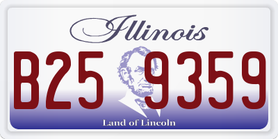 IL license plate B259359
