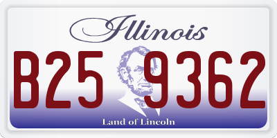 IL license plate B259362