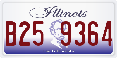 IL license plate B259364