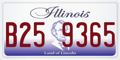 IL license plate B259365