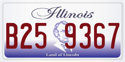IL license plate B259367