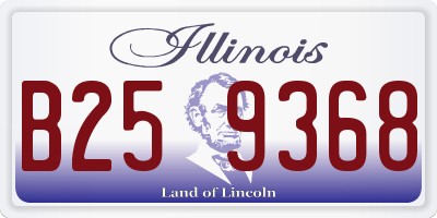 IL license plate B259368