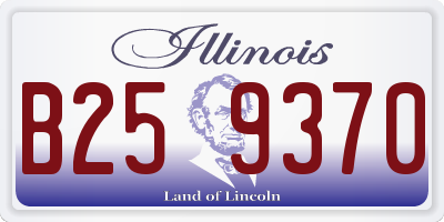 IL license plate B259370