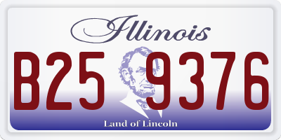 IL license plate B259376