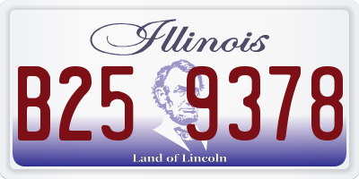 IL license plate B259378