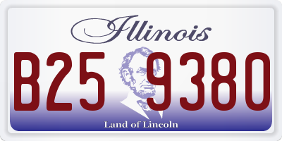 IL license plate B259380
