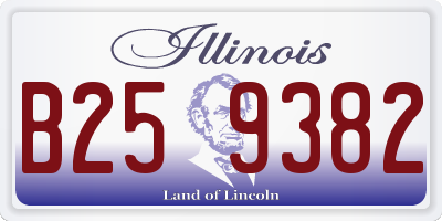 IL license plate B259382