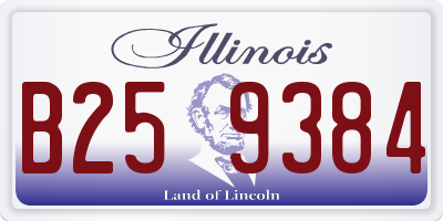 IL license plate B259384
