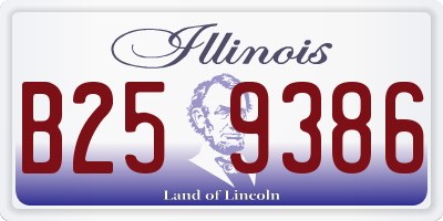 IL license plate B259386