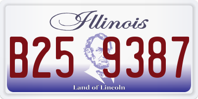 IL license plate B259387