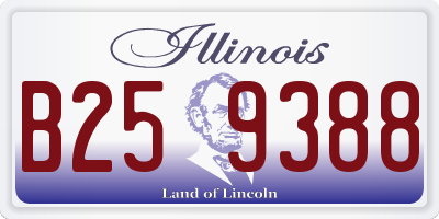 IL license plate B259388