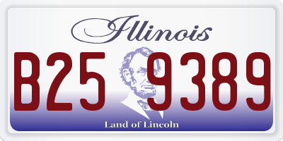 IL license plate B259389
