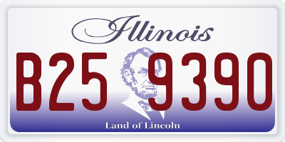 IL license plate B259390