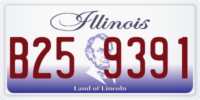 IL license plate B259391