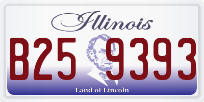 IL license plate B259393