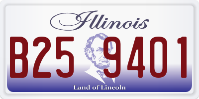 IL license plate B259401