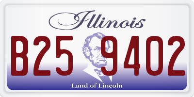 IL license plate B259402