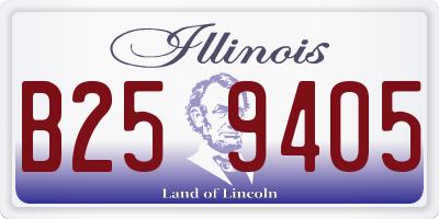 IL license plate B259405