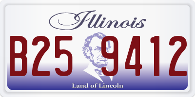 IL license plate B259412