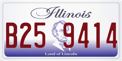 IL license plate B259414