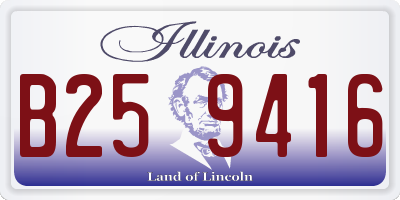 IL license plate B259416