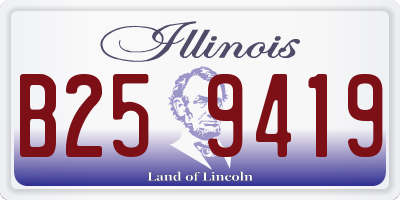 IL license plate B259419
