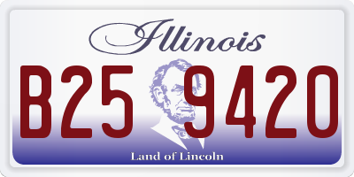 IL license plate B259420