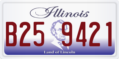 IL license plate B259421