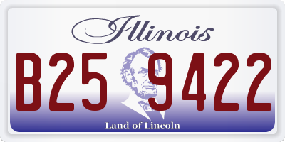 IL license plate B259422
