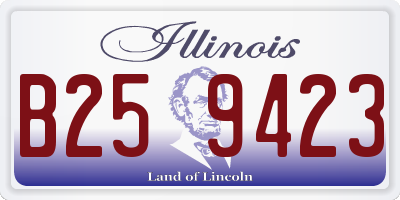 IL license plate B259423