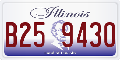 IL license plate B259430