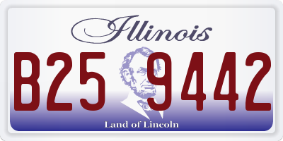 IL license plate B259442