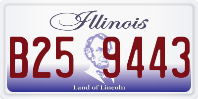 IL license plate B259443