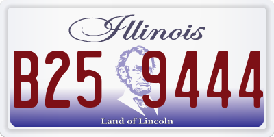 IL license plate B259444