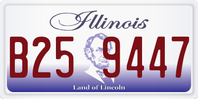 IL license plate B259447