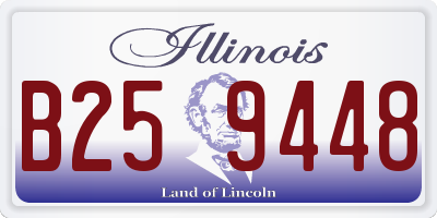 IL license plate B259448