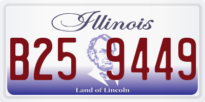 IL license plate B259449