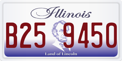 IL license plate B259450