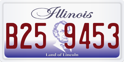 IL license plate B259453