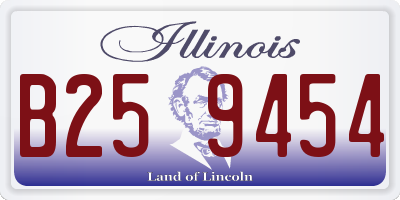IL license plate B259454