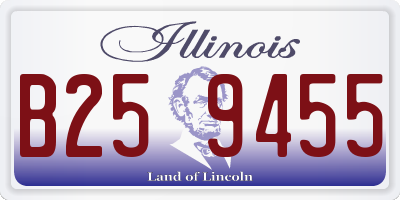 IL license plate B259455