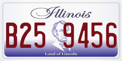 IL license plate B259456