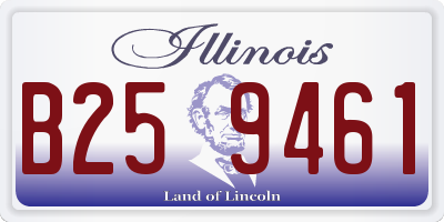 IL license plate B259461