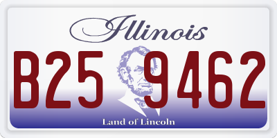 IL license plate B259462