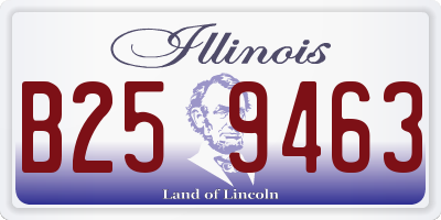 IL license plate B259463
